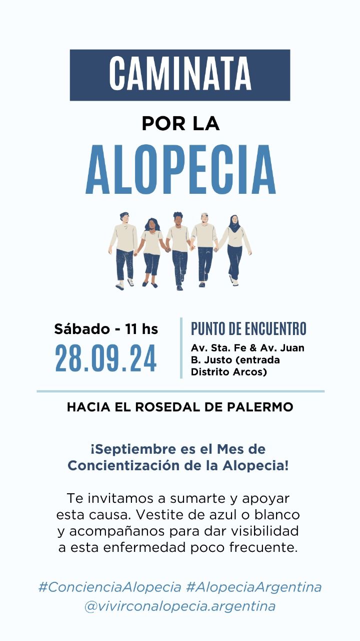 Alopecia caminata difusion