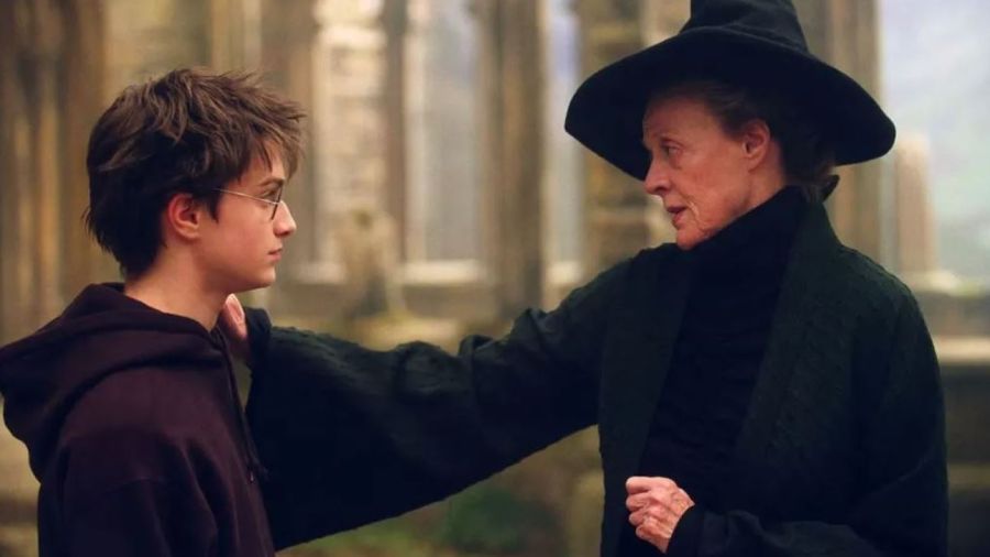 Daniel Radcliffe y Maggie Smith