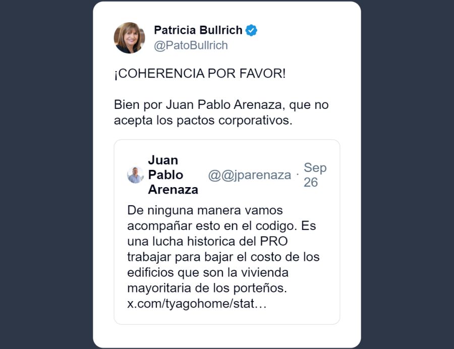 Grieta PRO: Mauricio y Bullrich se pelearon en redes por el Código Urbano de Jorge Macri