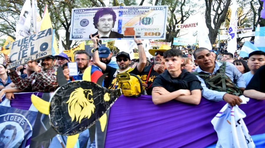 20240928 Acto del presidente Javier Milei en Parque Lezama