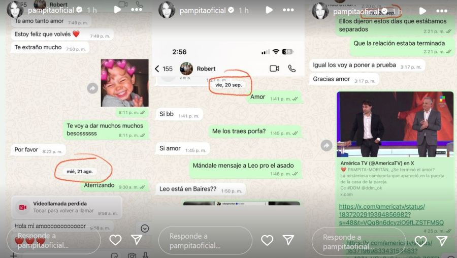 Pampita reveló íntimos chats con Roberto García Moritán 6