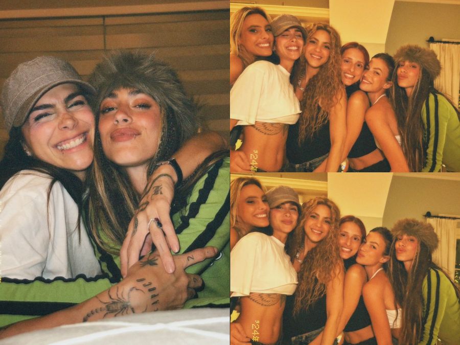 Tini Stoessel junto a Greeicy, Eliane Gallero, Stefi Roitman, Lele Pons y Shakira