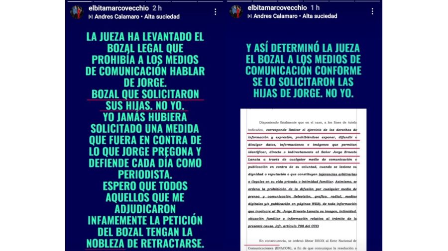 Elba Marcovecchio cargó contra las hijas de Jorge Lanata