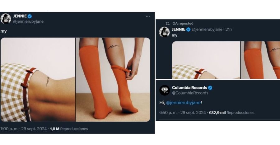 Cuenta de Jennie de BLACKPINK en X