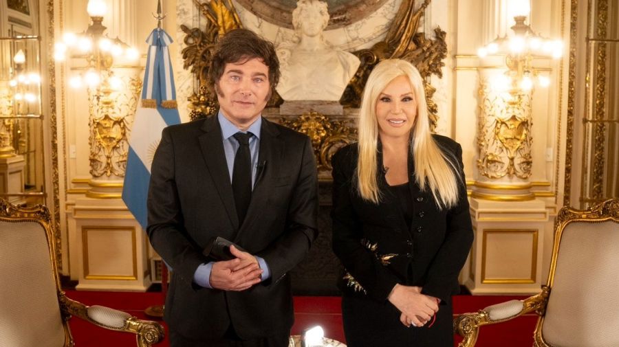 Javier Milei en la entrevista con Susana Giménez