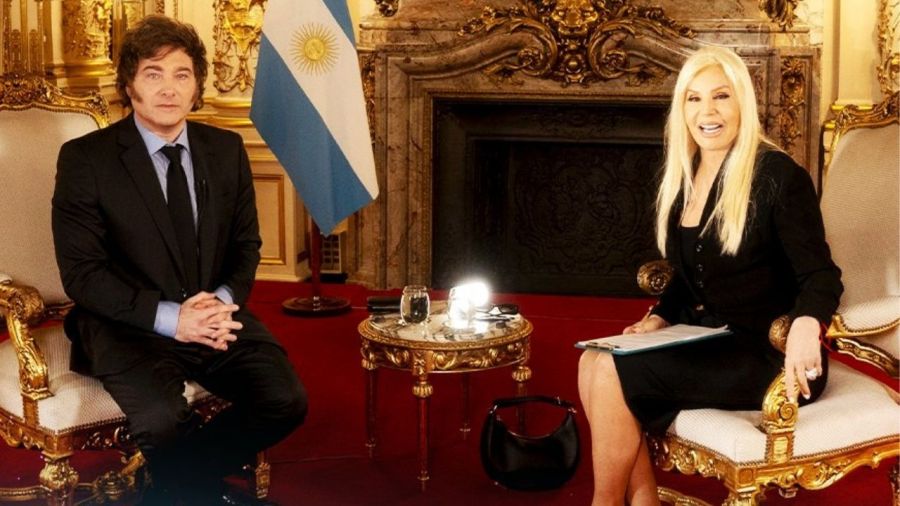 Javier Milei y Susana Giménez