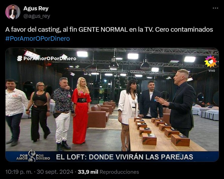 Elogios al casting de Por amor o por dinero