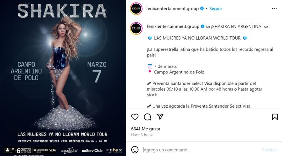 Shakira anunció su gira por Latinoamerica