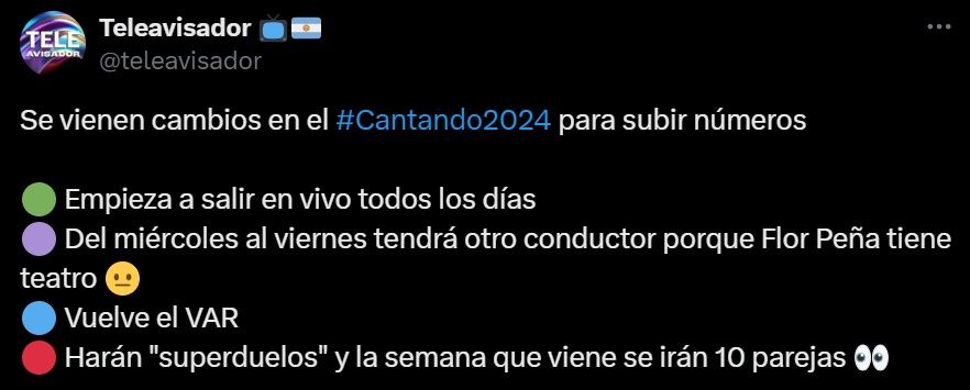 La estrategia del Cantando 2024 para mejorar el rating