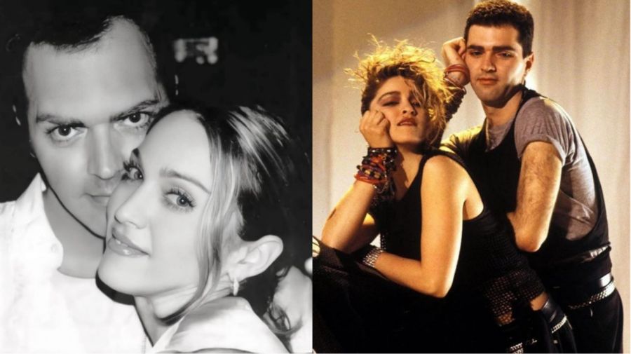 Madonna junto a su hermano