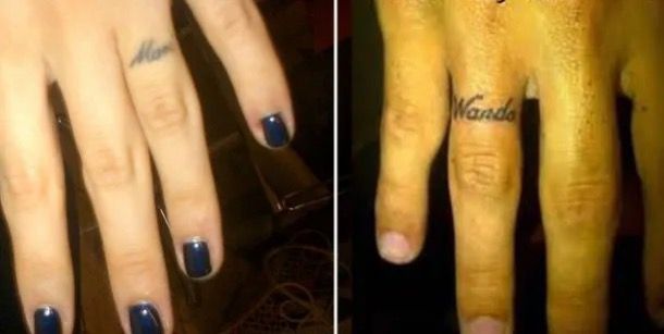 Tatuaje de Mauro Icardi y Wanda Nara