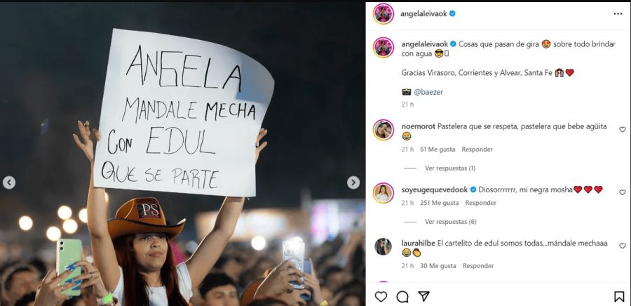 Ángela Leiva fotos de su gira