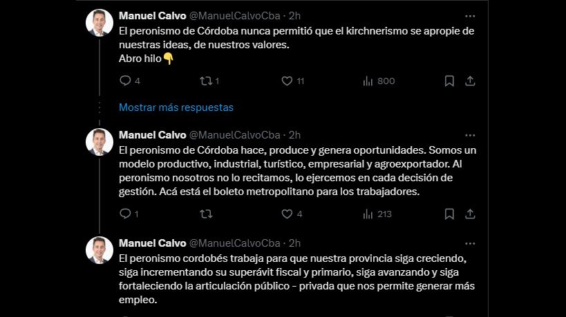 Tweet de Manuel Calvo