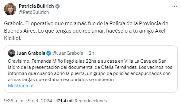 Bullrich cruzó a Grabois 