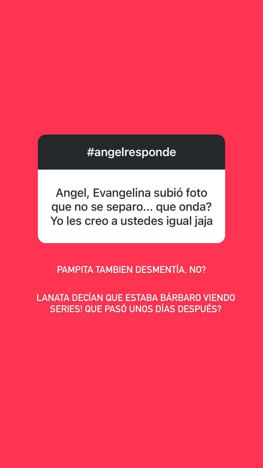 Ángel de Brito cuestionó a Evangelina Anderson y la desmentida sobre su separación con Demichelis