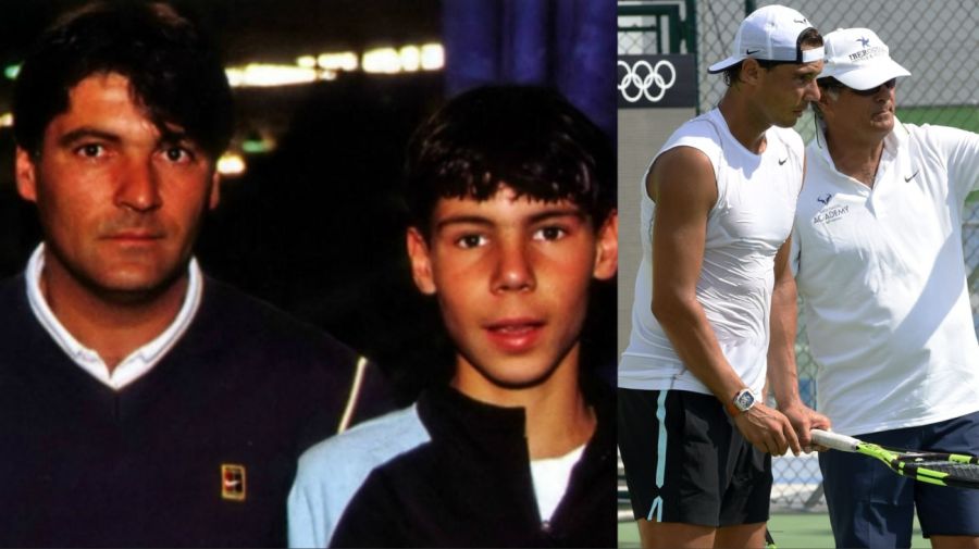 Tony Nadal y Rafa Nadal