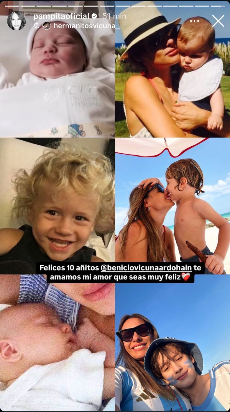 Pampita y Benicio Vicuña