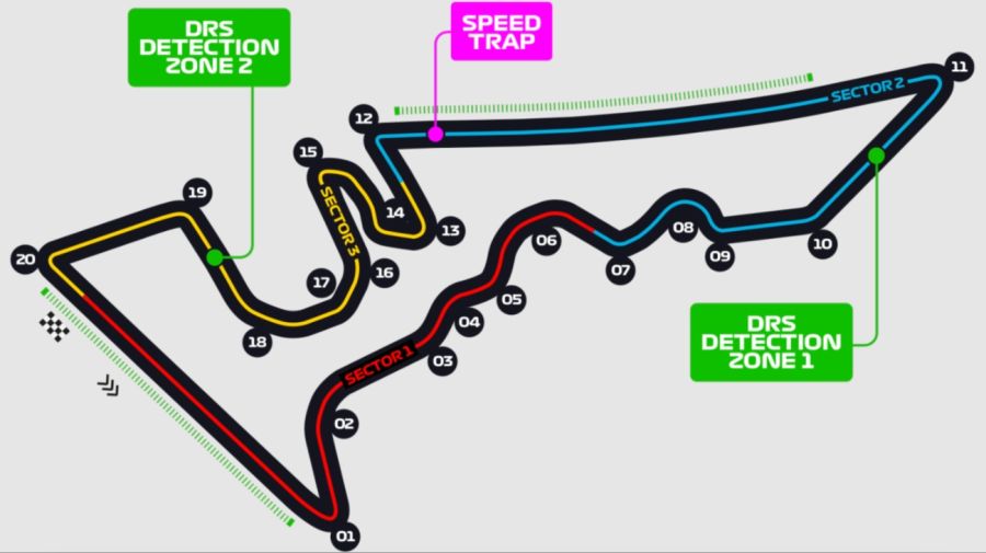 Mapa circuito COTA