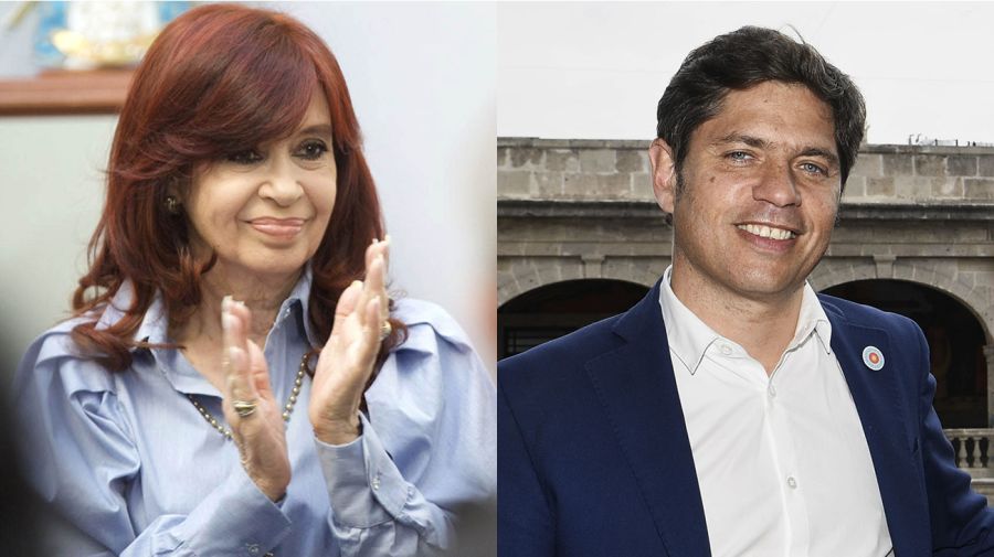 Cristina Kirchner y Axel Kicillof.