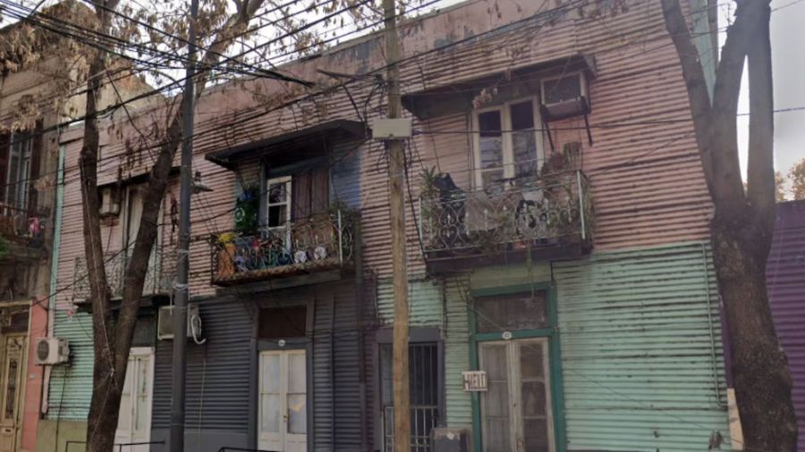 El conventillo incendiado en La Boca