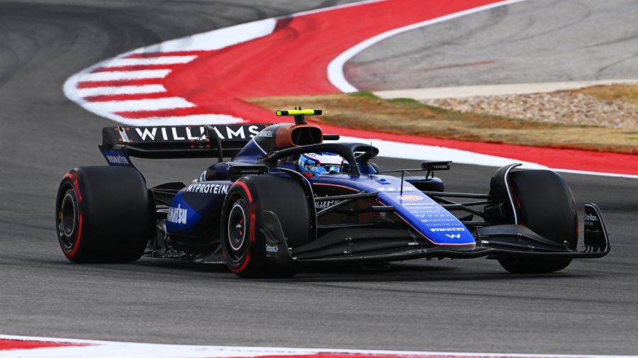 20241019 Franco Colapinto piloteando el auto del equipo Williams en el Gran Premio de Estados Unidos