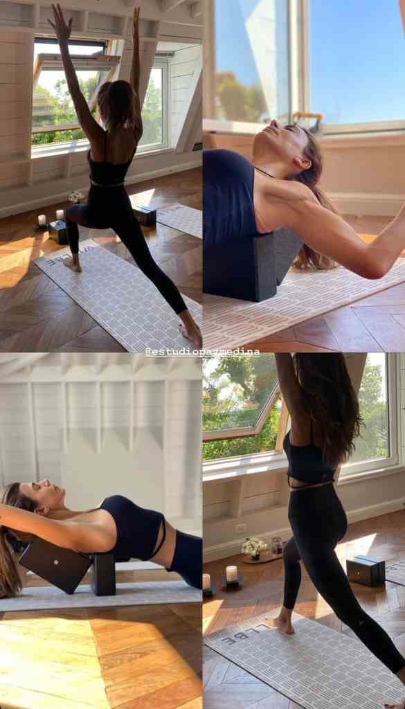 Juliana Awada look yoga