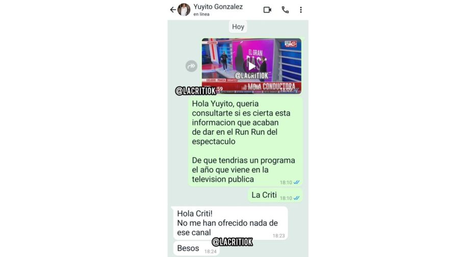 Yuyito González sobre su llegada a la TVP