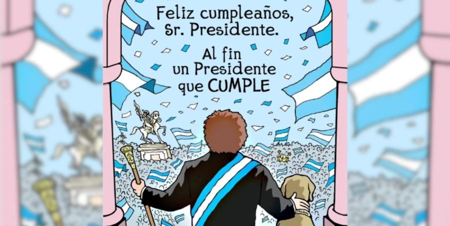 Javier Milei cumple años 20241022