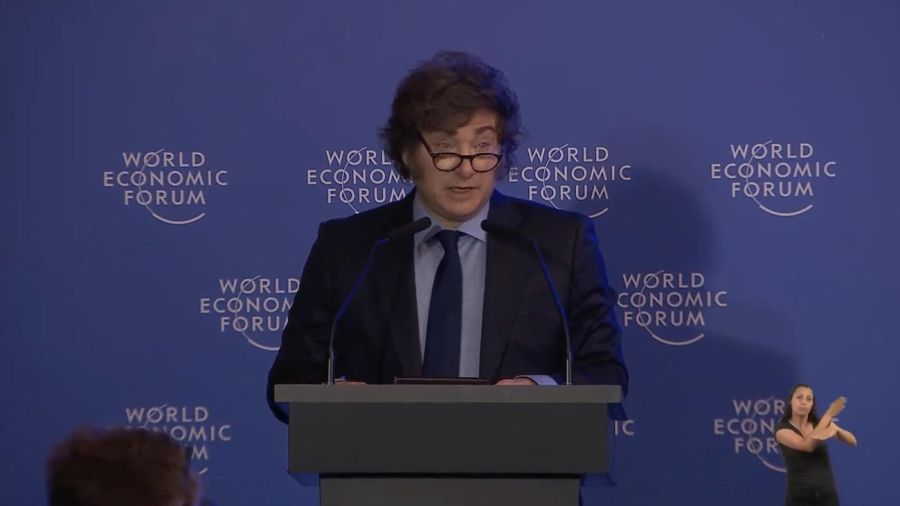 Javier Milei en el Foro Económico Mundial