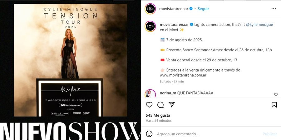 La venta de entradas de Kylie Minogue