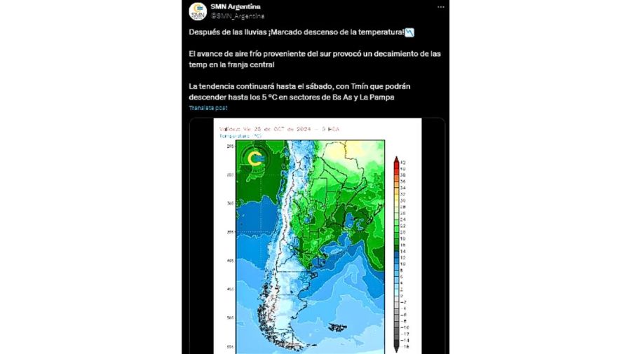 Servicio Meteorológico Nacional 20241024