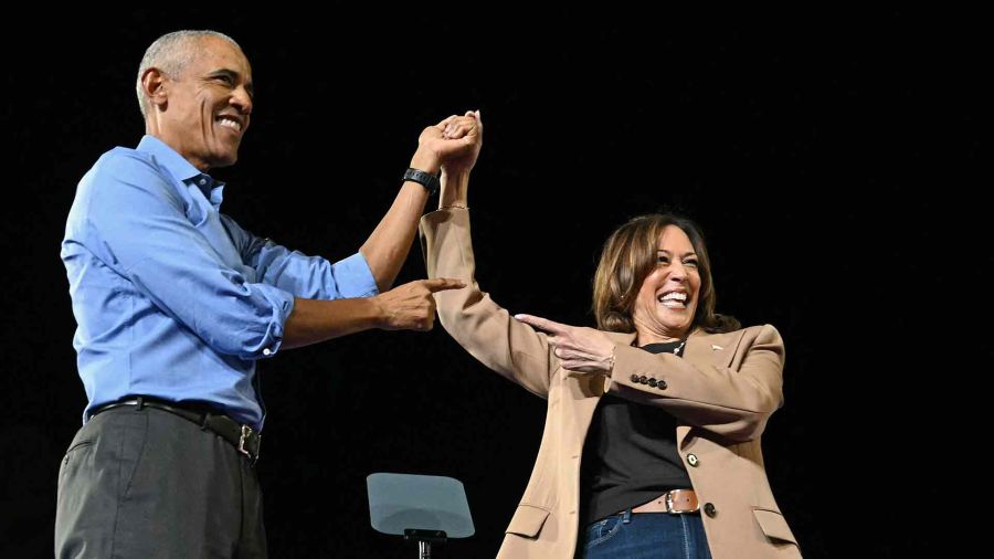 FOTOGALERIA El expresidente Barack Obama junto a la candidata presidencial demócrata Kamala Harris 