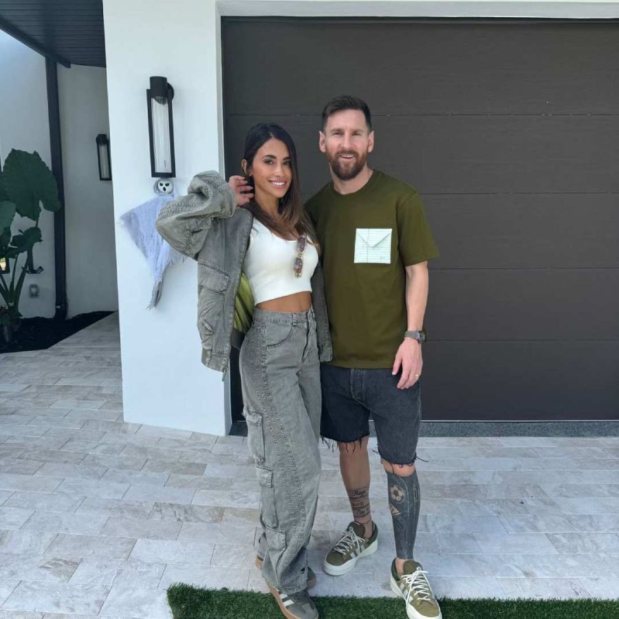 Lionel Messi y Antonela Roccuzzo arrasan en las redes con looks casuales