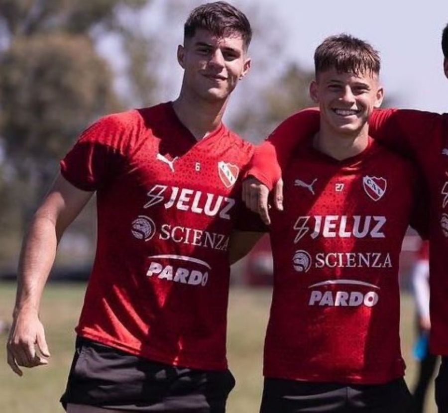 Marco Pellegrino y Diego Tarzia, jugadores de Independiente