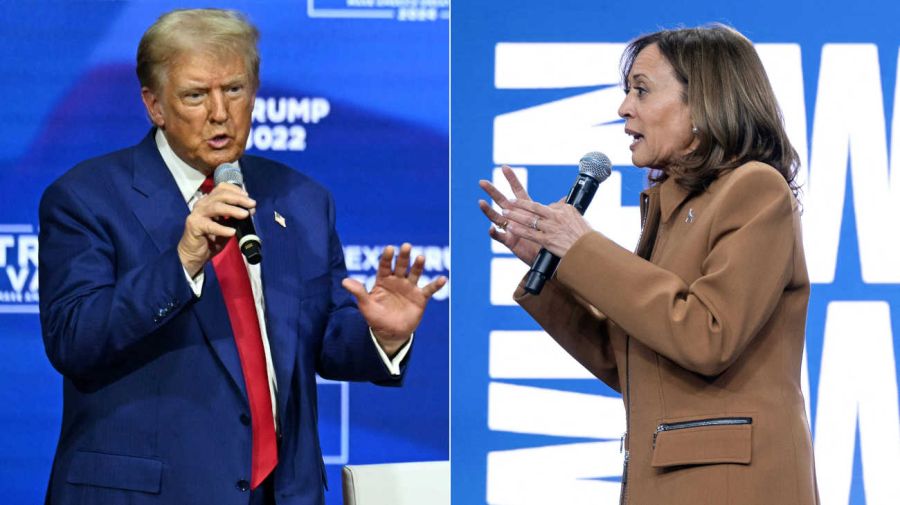 Donald Trump y Kamala Harris 20241028