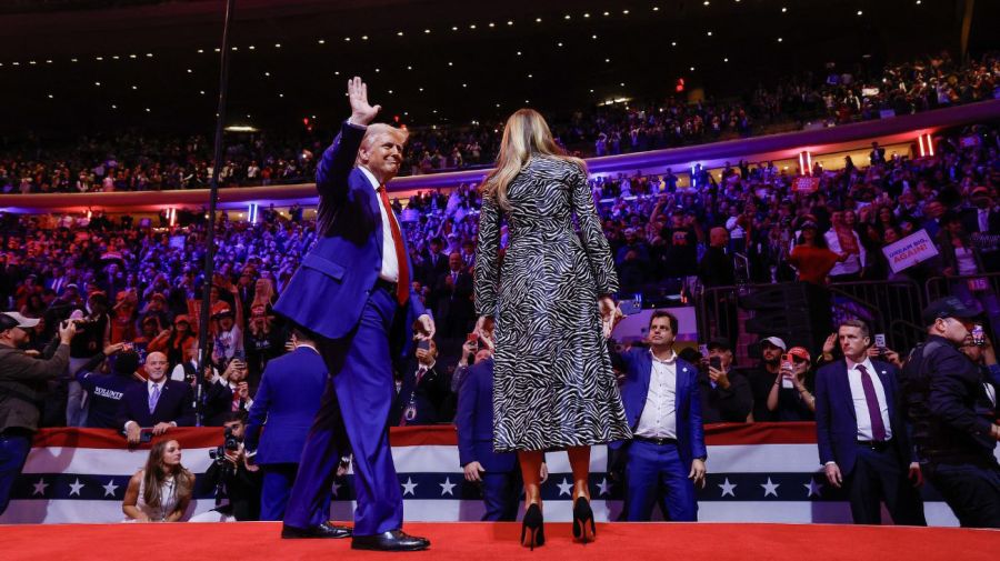 Melania Trump y famosos en el Madison Time Square Garden