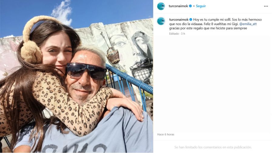 Posteo del Turco Naim por el cumpleaños de su hija