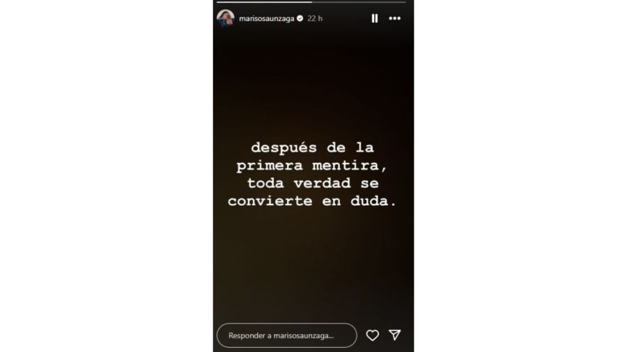 El descargo de Marisol Unzaga en Instagram