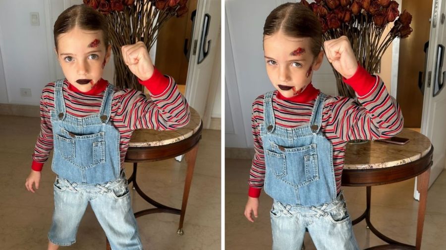 Isabella y Francesca Icardi para Halloween