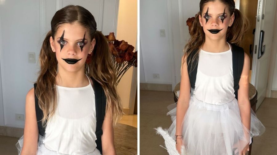 Isabella y Francesca Icardi para Halloween