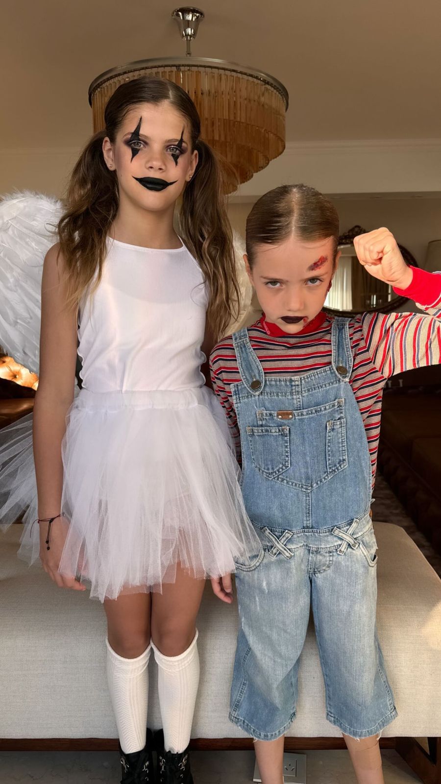 Isabella y Francesca Icardi para Halloween