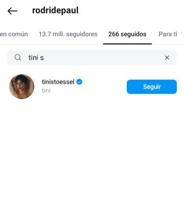 Tini Stoessel ya superó a Rodrigo de Paul y lo dejó de seguir