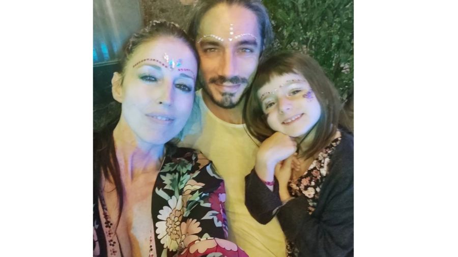 Anabel Cherubito y su familia