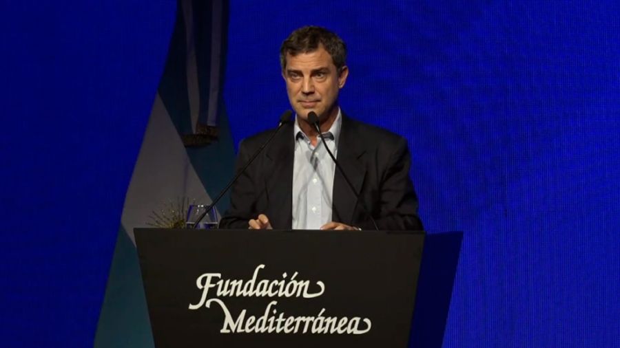 Discurso de Malamud en la Fundación Mediterránea