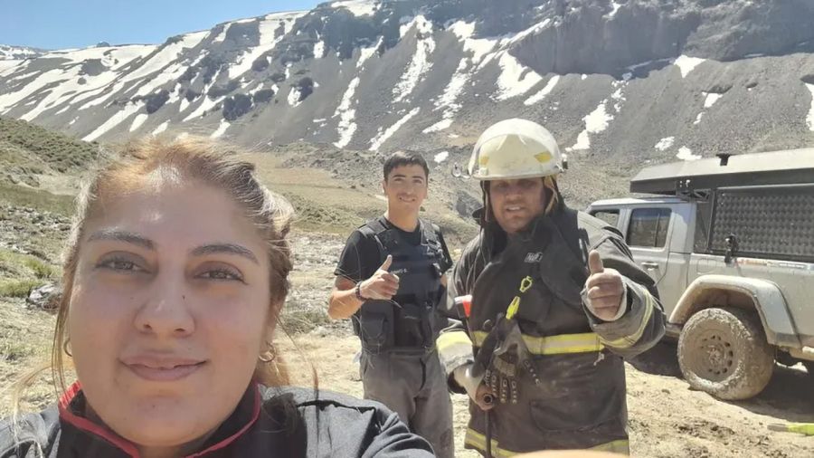 Familia estadounidense rescatada en Neuquén