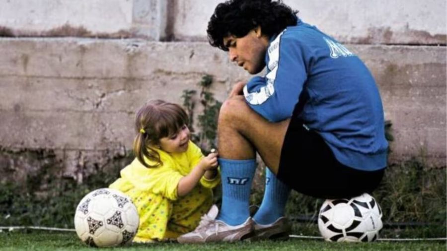 Dalma y Diego Maradona