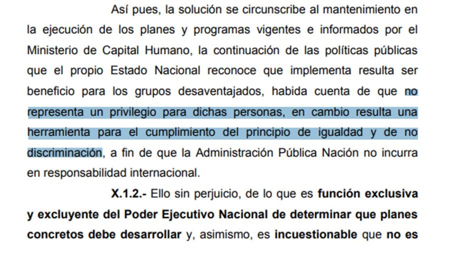 Fallo contra el Ministerio de Capital Humano por los alimentos 20241101