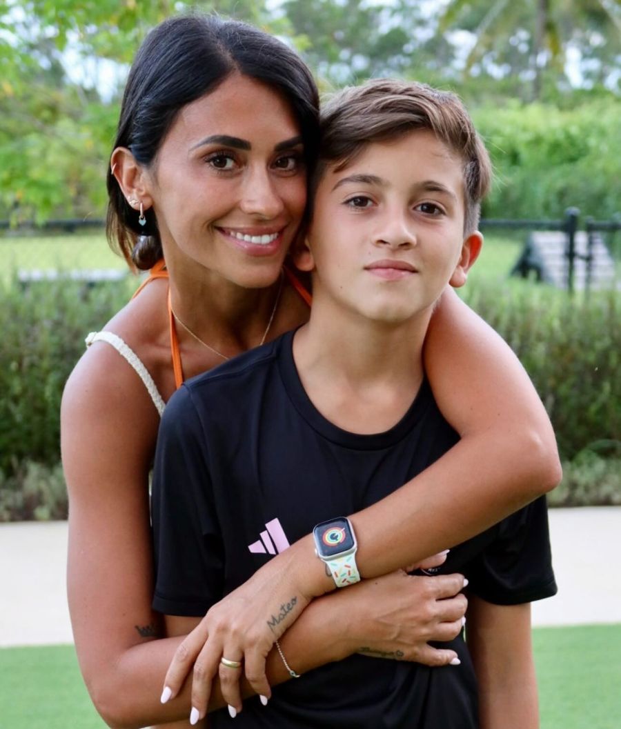 Antonela Roccuzzo y Thiago Messi