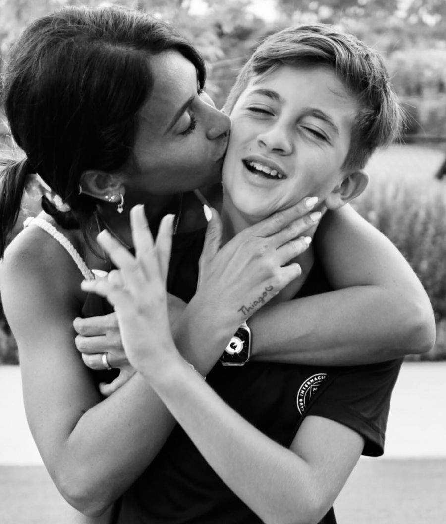 Antonela Roccuzzo y Thiago Messi