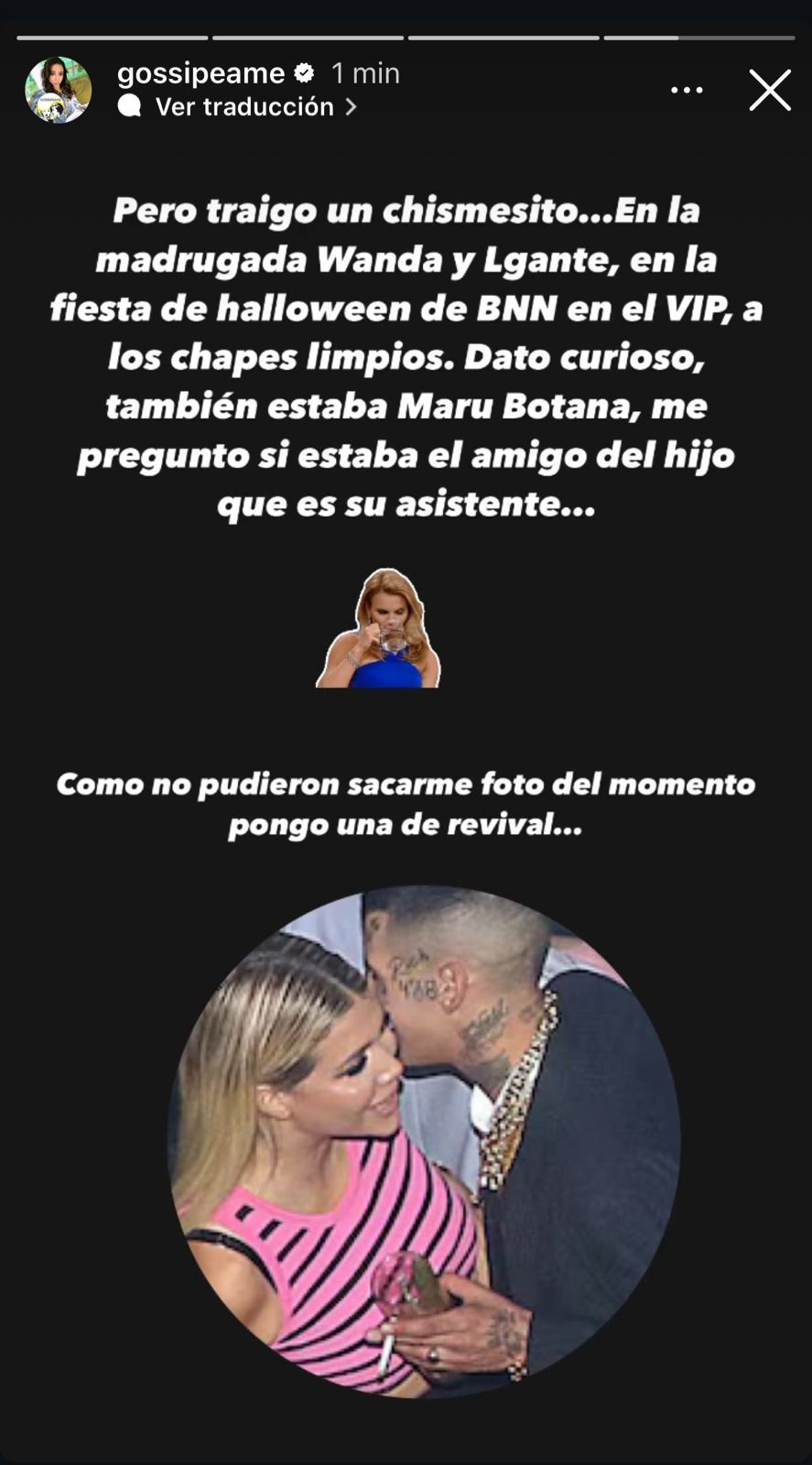 Wanda Nara y L-Gante